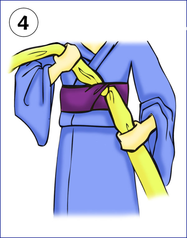 fukuro obi how to tie