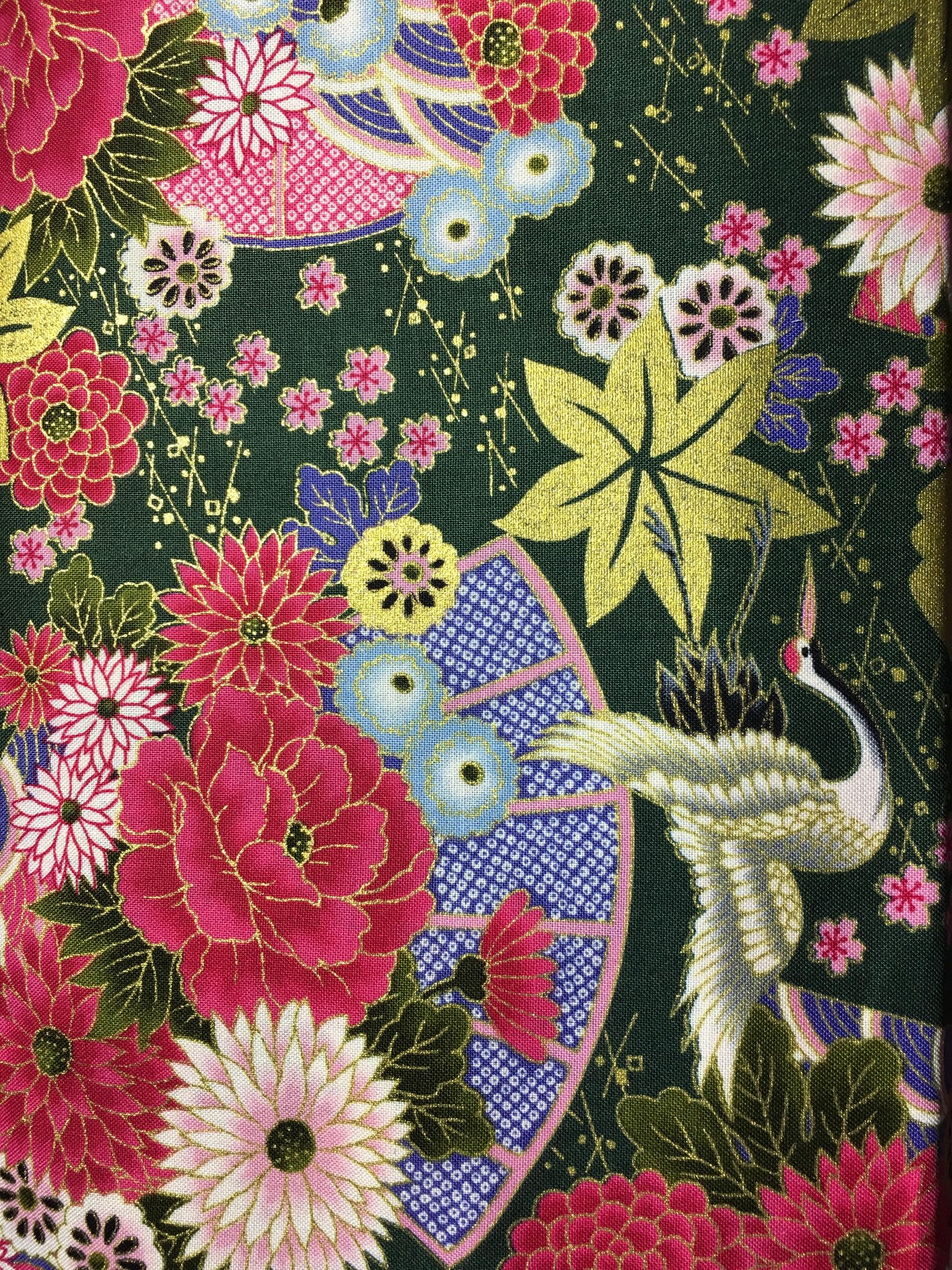 FABJPN-cranes-fans-flowers-momiji-fuji-green