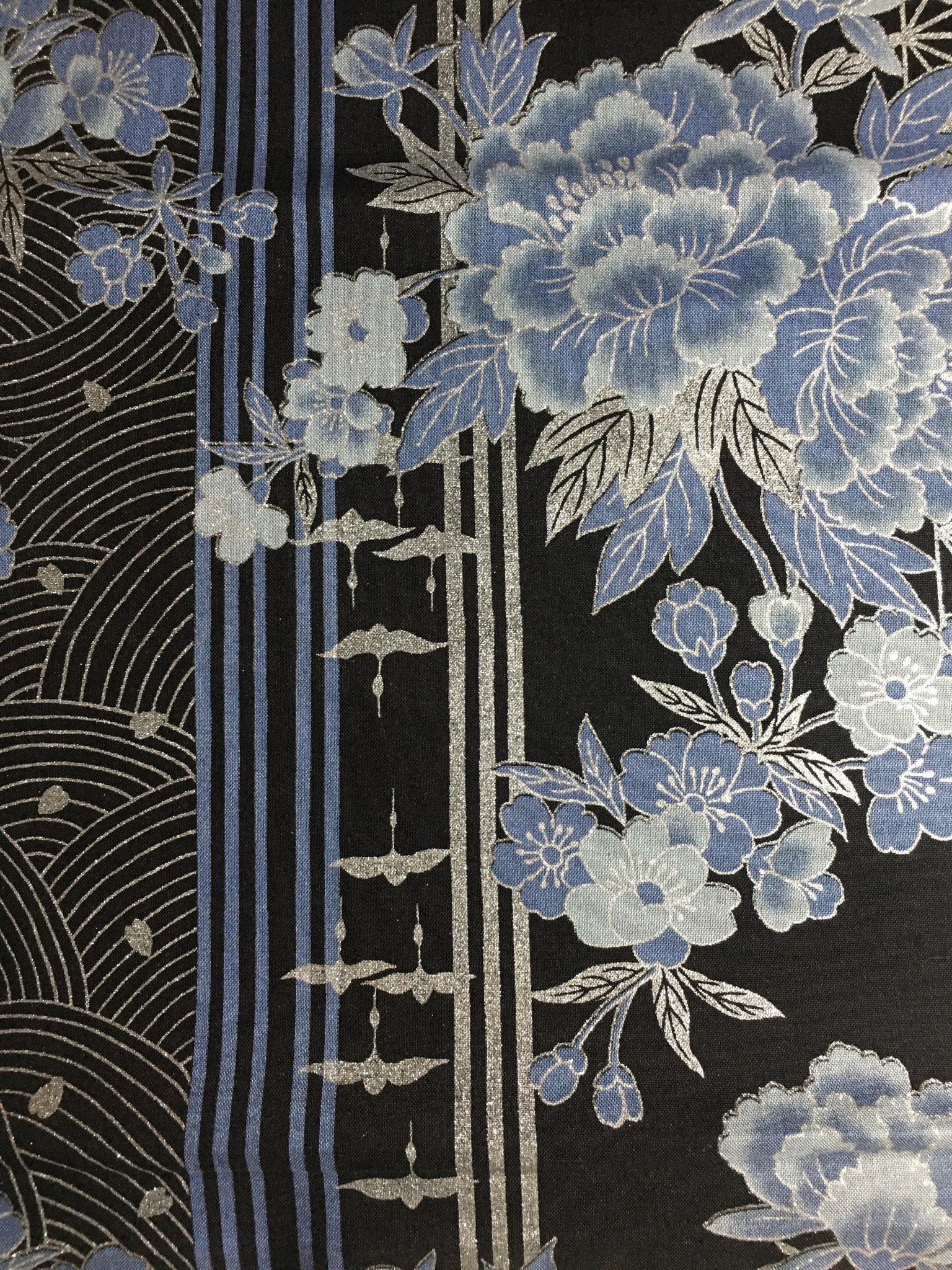 FABJPN-silver-blue-cranes-lines-flowers-seigaiha-black